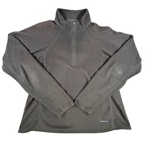 Patagonia Capilene Fleece Quarter Zip Pullover Jacket Kids Youth Size L Black